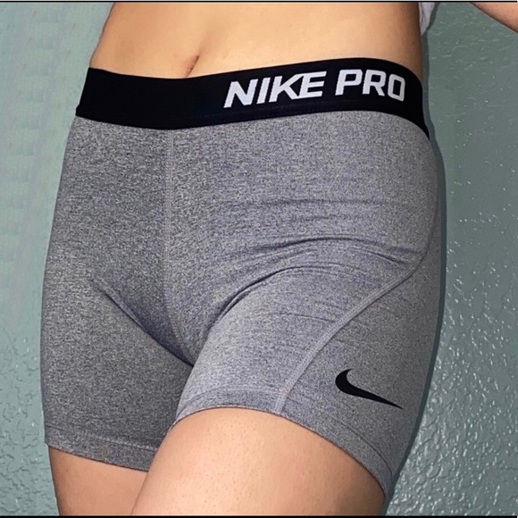 Gray Nike pro shorts - Picture 2 of 3